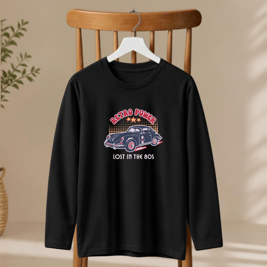 Men's Full Sleeve T-Shirt - Retro Power