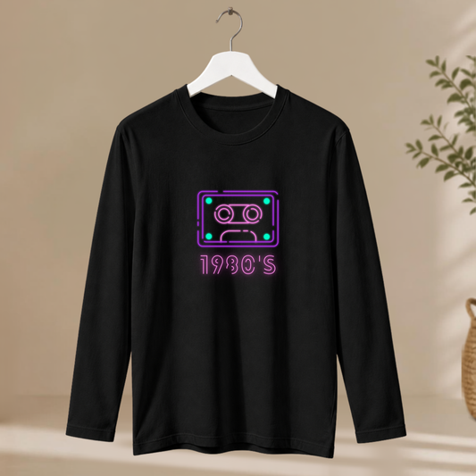 Men's Full Sleeve T-Shirt - 1980's