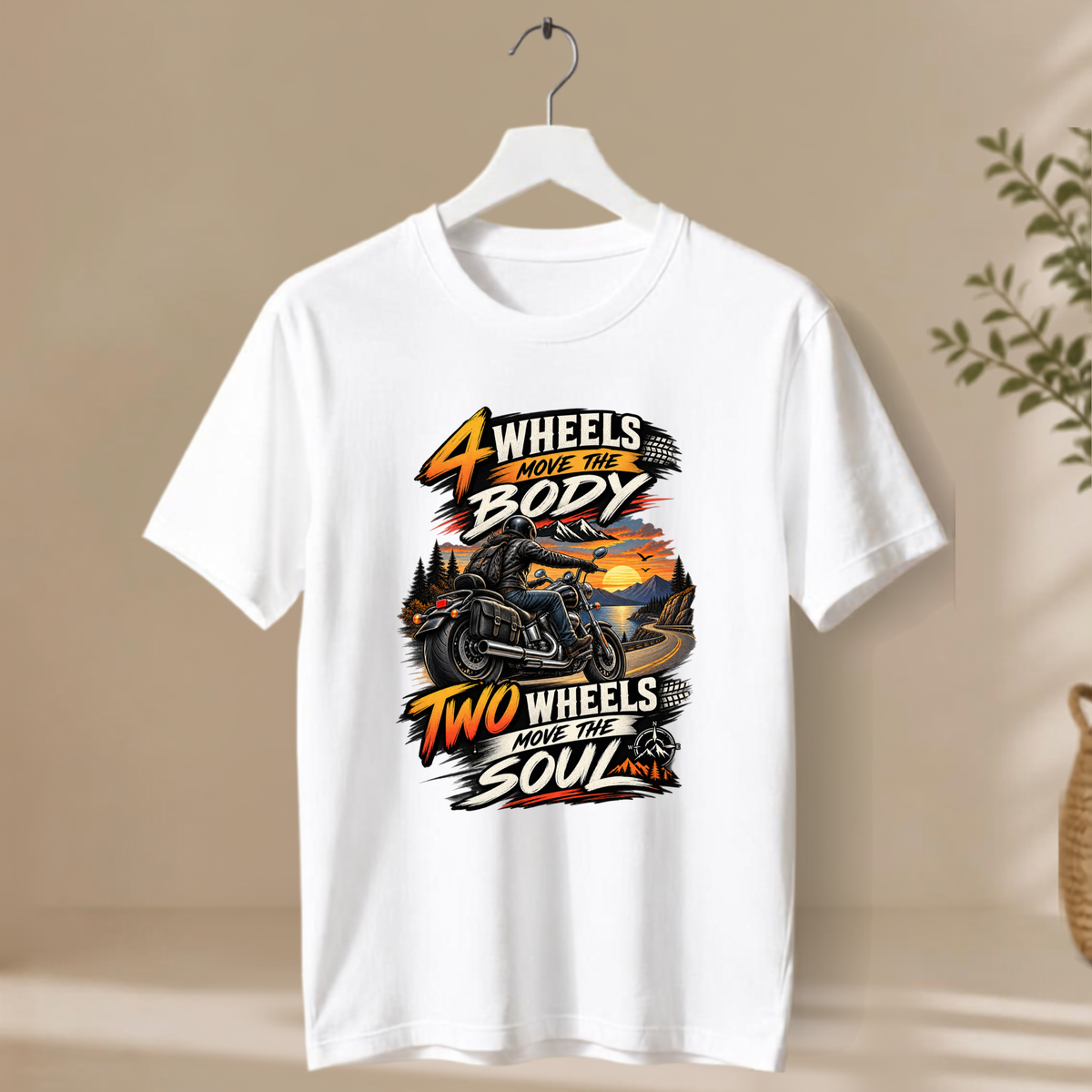 Unisex T-Shirt - Two Wheels Move The Soul