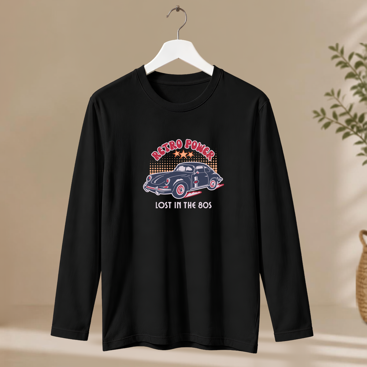 Men's Full Sleeve T-Shirt - Retro Power
