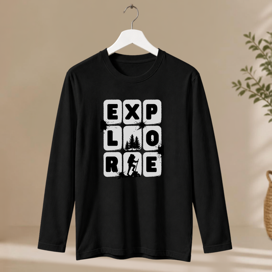 Men's Full Sleeve T-Shirt - Explore