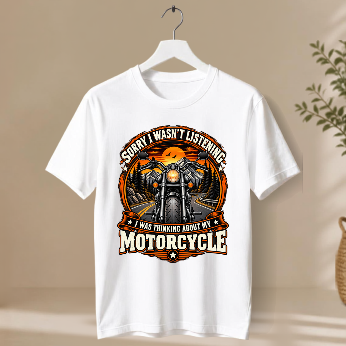 Unisex T-Shirt - Thinking About My Motorcycle