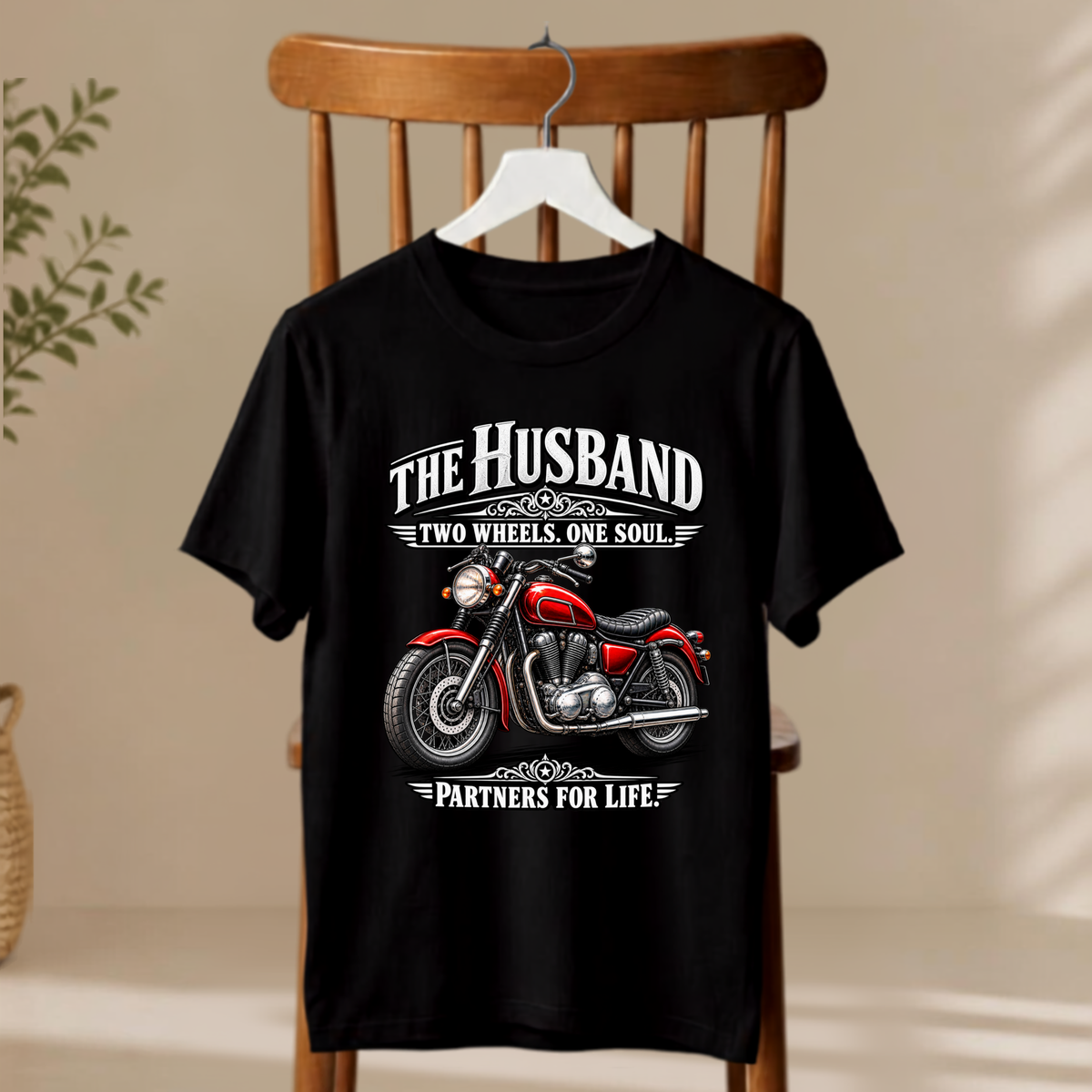 T-Shirt - The Husband Two wheels One Soul