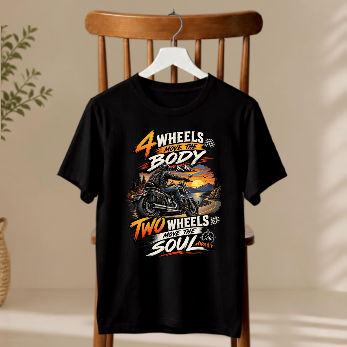 Unisex T-Shirt - Two Wheels Move The Soul