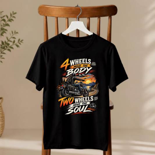 Unisex T-Shirt - Two Wheels Move The Soul