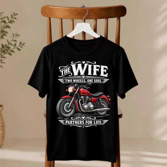 T-Shirt - The Wife, Two Wheels One Soul