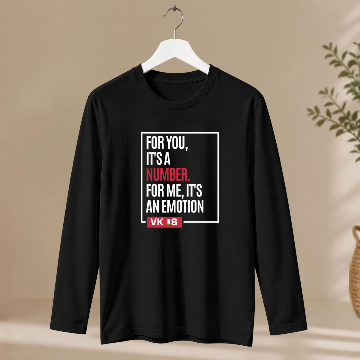 Men's Full Sleeve T-Shirt -  For Me It's An Emotion