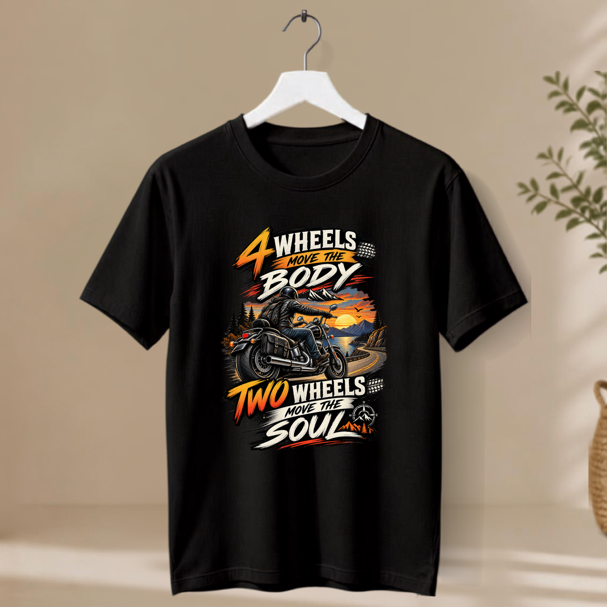 Unisex T-Shirt - Two Wheels Move The Soul