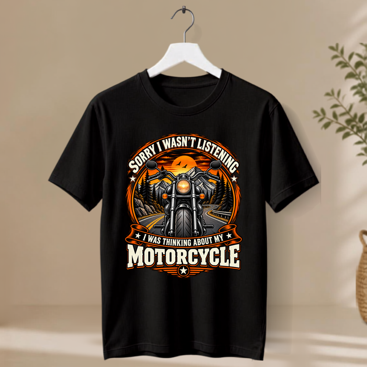 Unisex T-Shirt - Thinking About My Motorcycle
