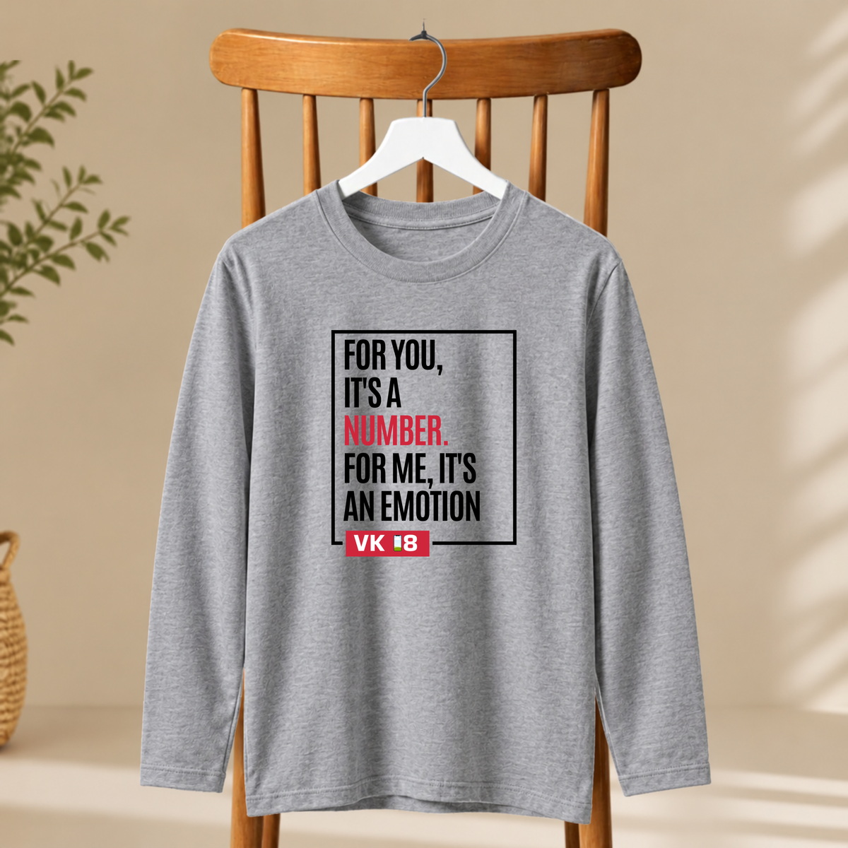 Men's Full Sleeve T-Shirt -  For Me It's An Emotion