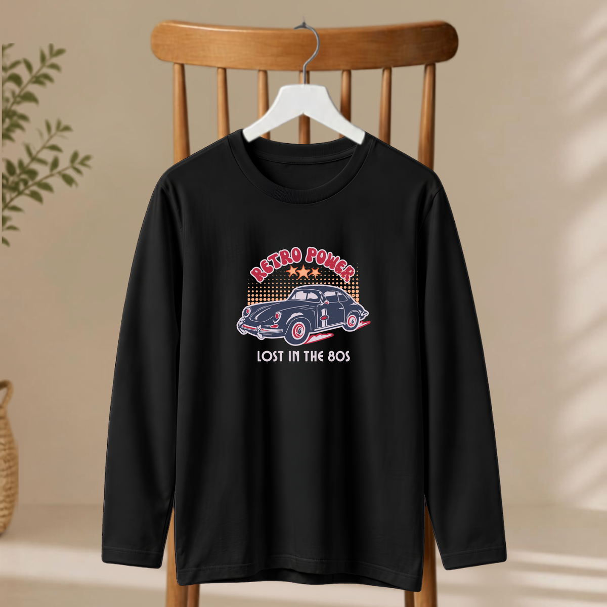 Men's Full Sleeve T-Shirt - Retro Power
