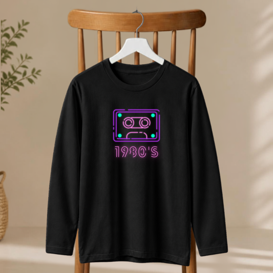 Men's Full Sleeve T-Shirt - 1980's