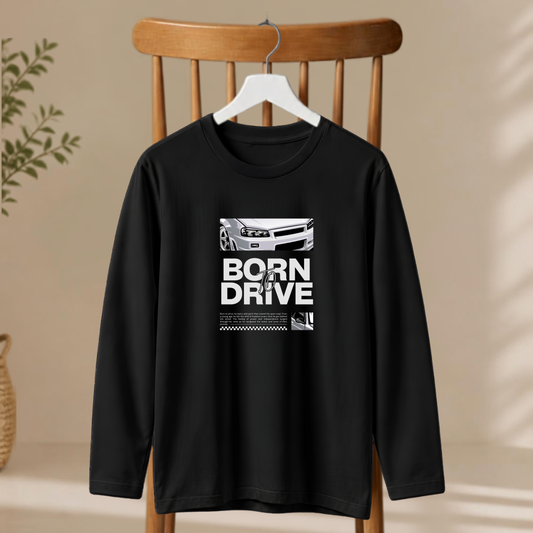 Men's Full Sleeve T-Shirt - Born To Drive