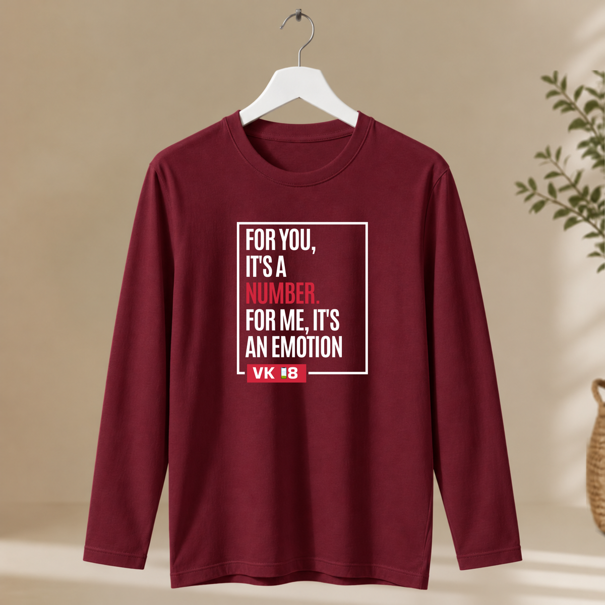 Men's Full Sleeve T-Shirt -  For Me It's An Emotion