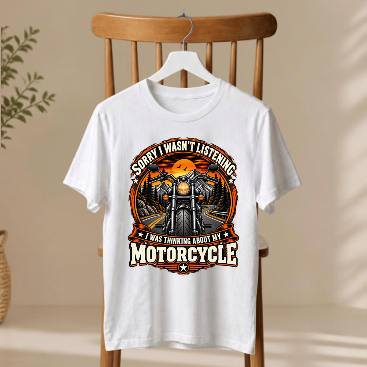 Unisex T-Shirt - Thinking About My Motorcycle