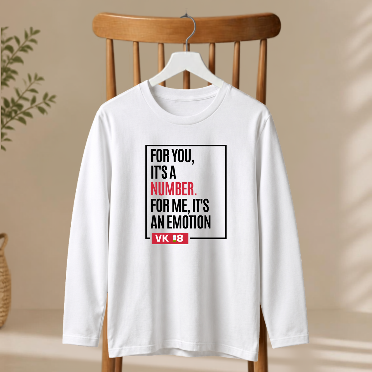 Men's Full Sleeve T-Shirt -  For Me It's An Emotion