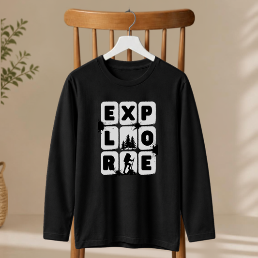 Men's Full Sleeve T-Shirt - Explore