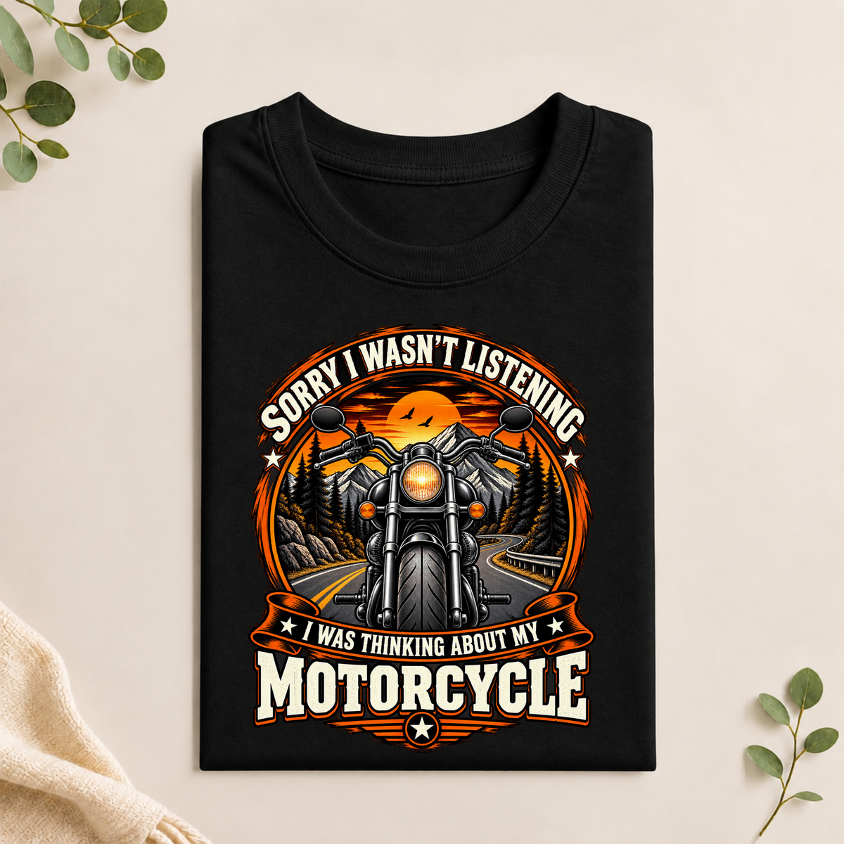 Unisex T-Shirt - Thinking About My Motorcycle