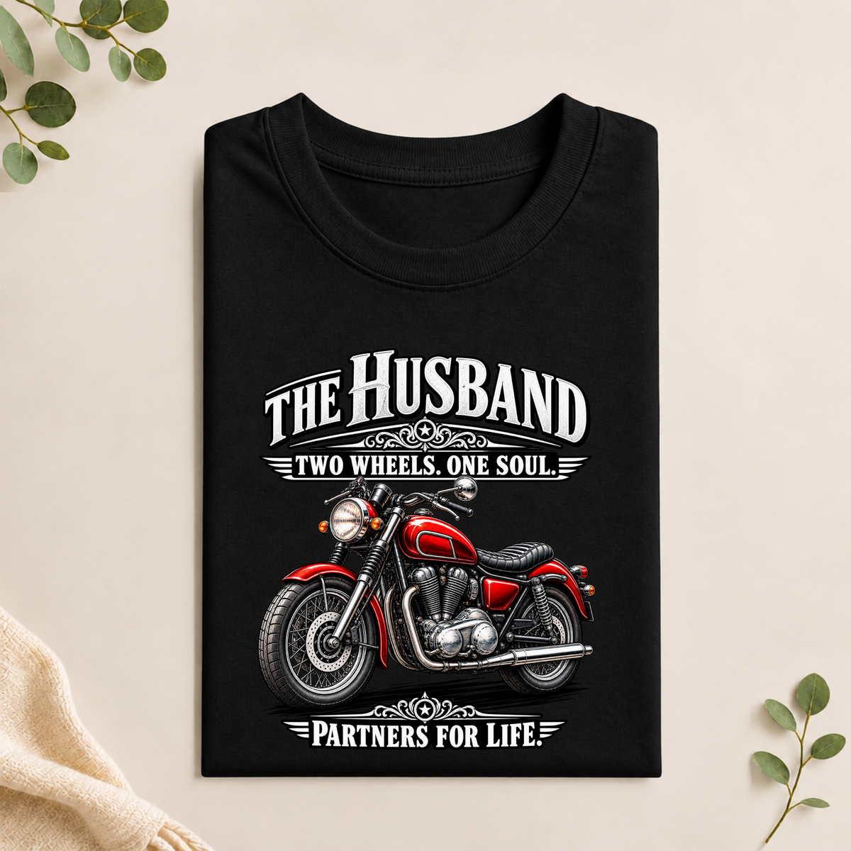 T-Shirt - The Husband Two wheels One Soul