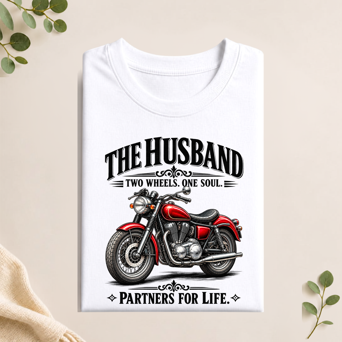 T-Shirt - The Husband Two wheels One Soul