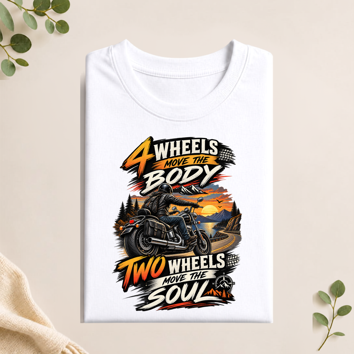 Unisex T-Shirt - Two Wheels Move The Soul